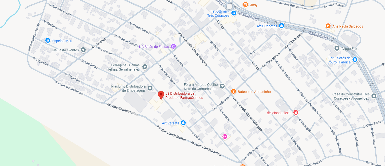 Mapa da JS Distribuidora