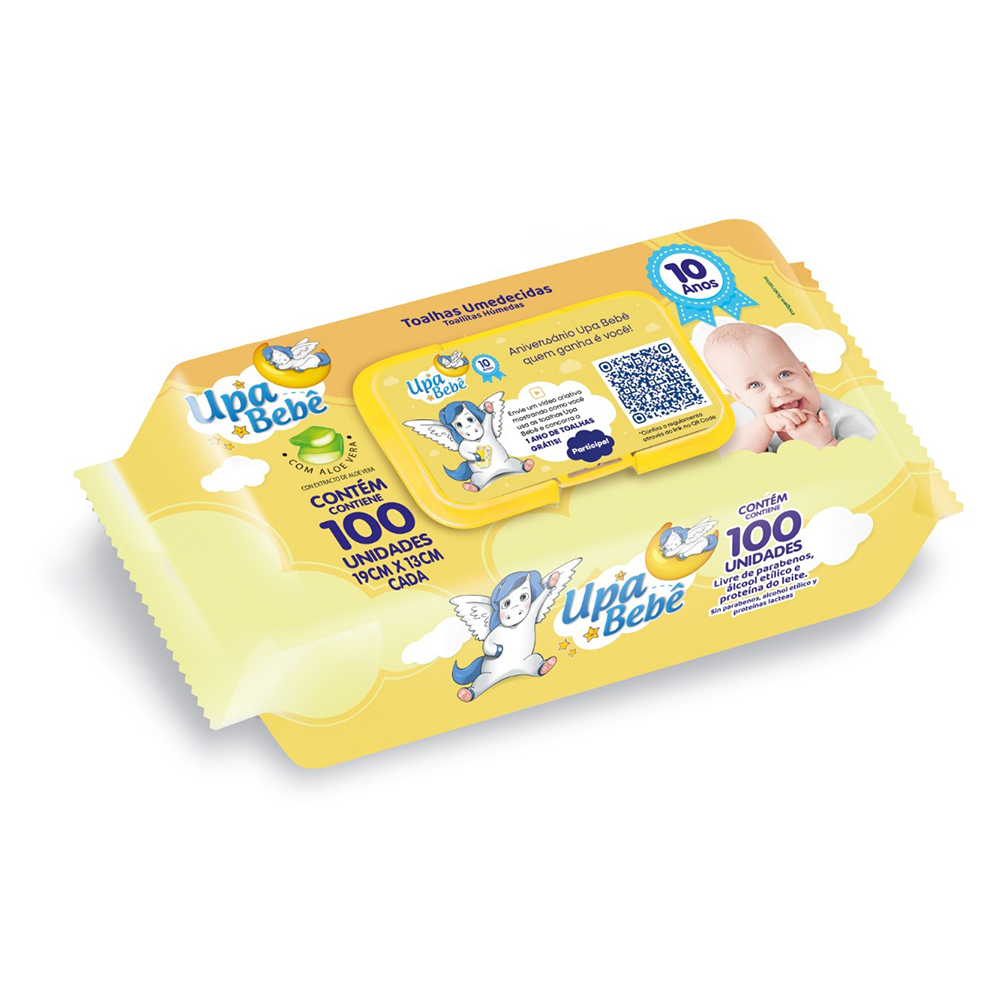 Toalha umedecida Upa Bebe